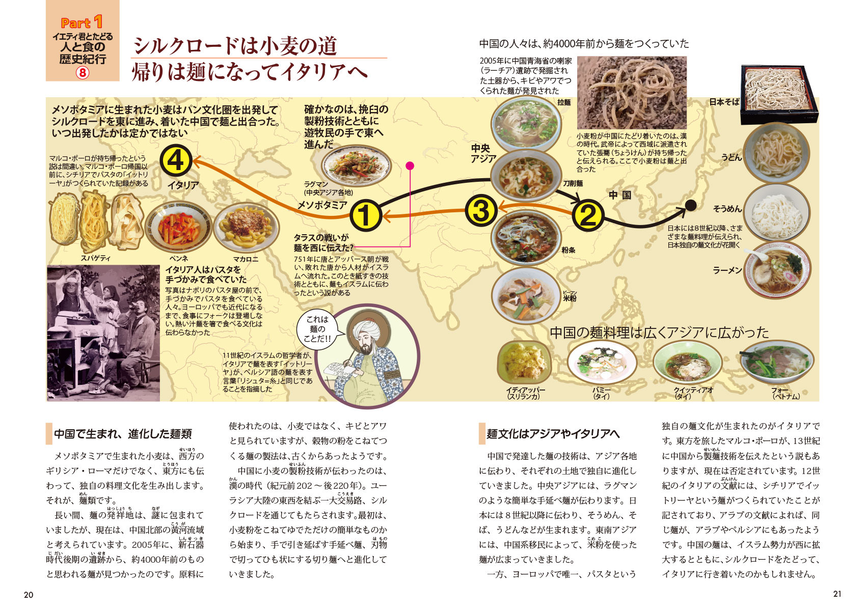 『図解でわかる　14歳から知る食べ物と人類の１万年史』ページサンプル