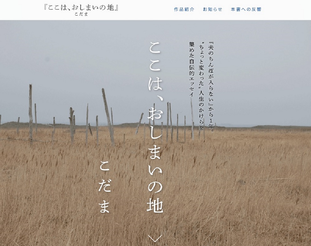 こだま『ここは、おしまいの地』特設サイト